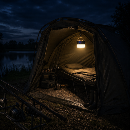 Lampe de bivouac + batterie externe